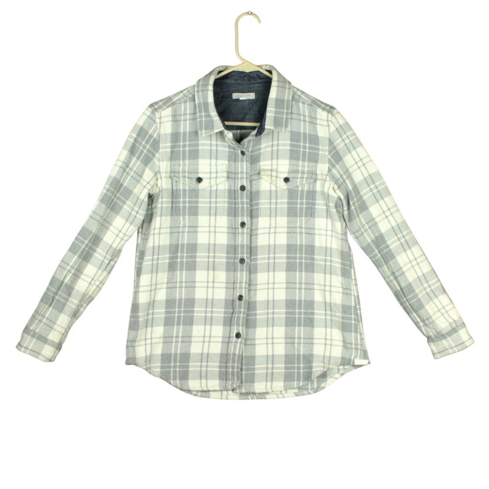 Outerknown Blanket L/S Shirt Men XS/S Check Plaid Heavy Flannel Organic Cotton